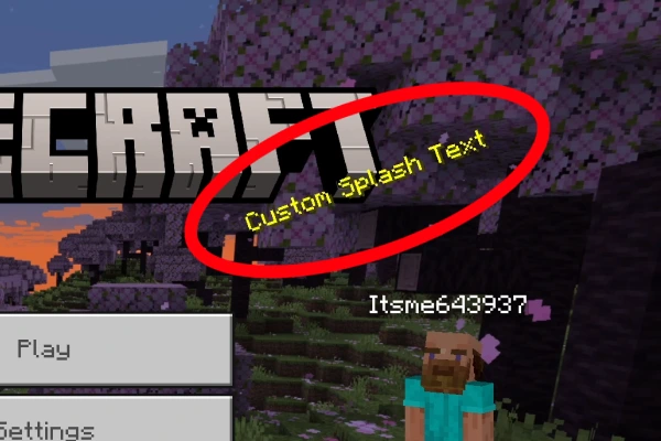 How to make custom splash texts in Minecraft Bedrock